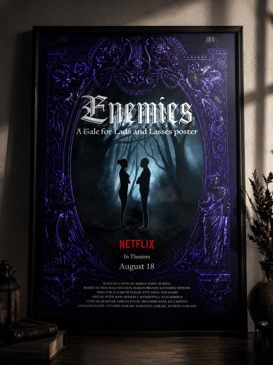 Enemies movie poster design cover