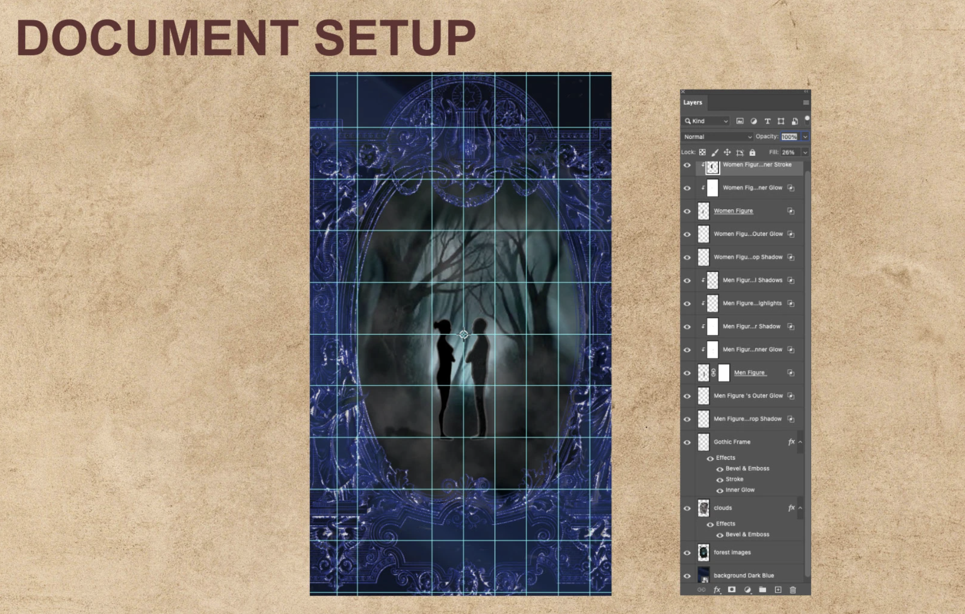 Enemies document illustration concept