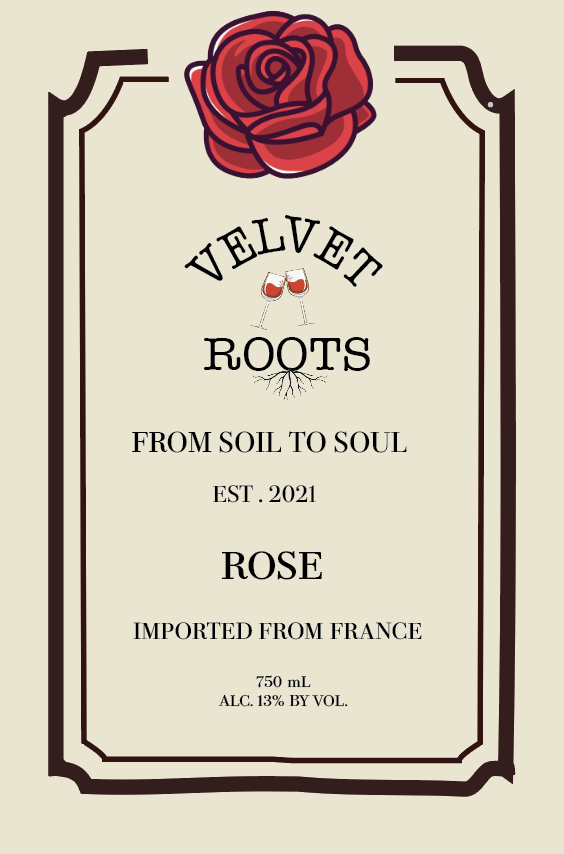 Velvet Roots final label design